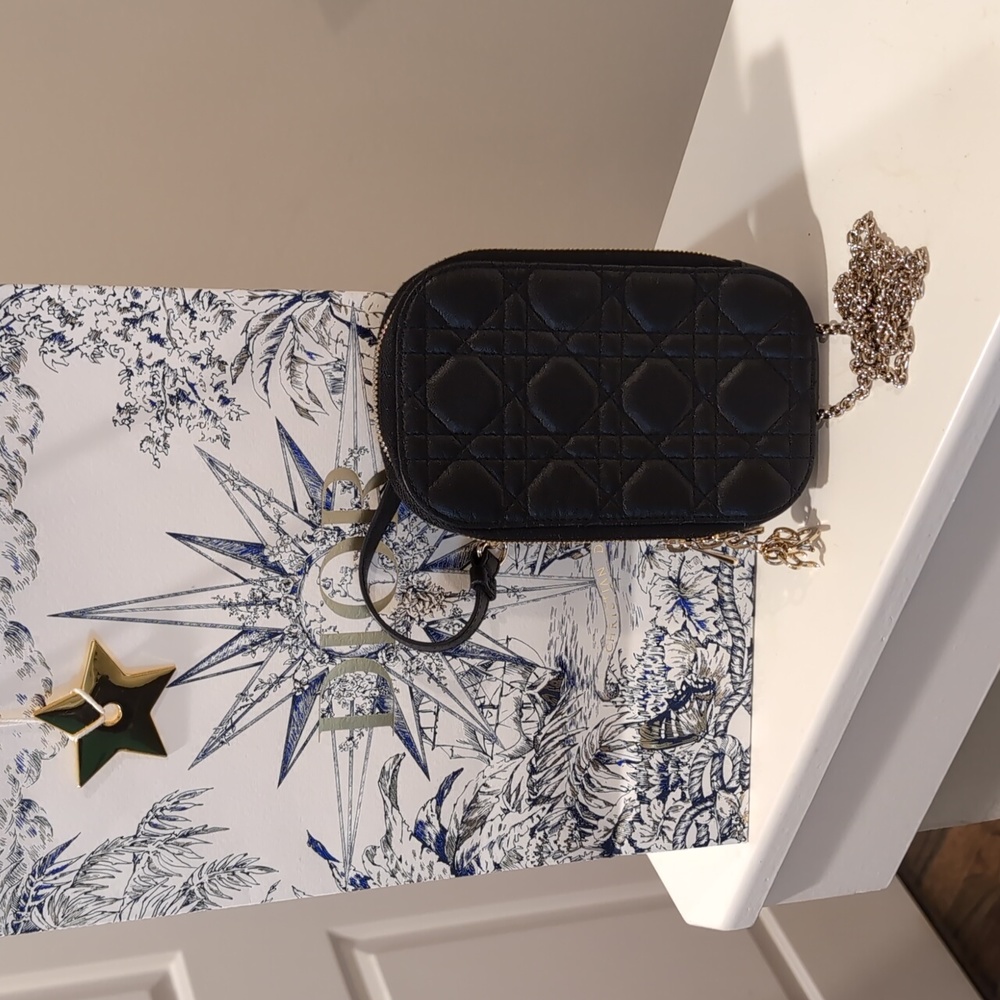 Authentic Lady Dior Phone Holder